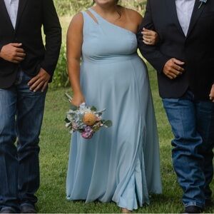 David’s bridal sky blue dress